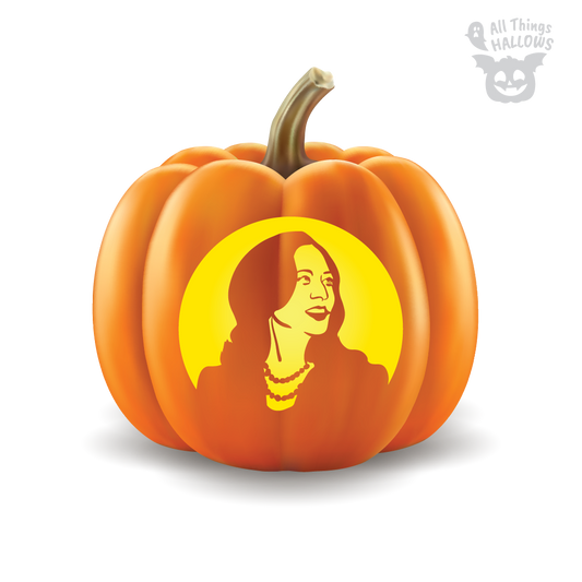 Kamala Harris Pumpkin Stencil