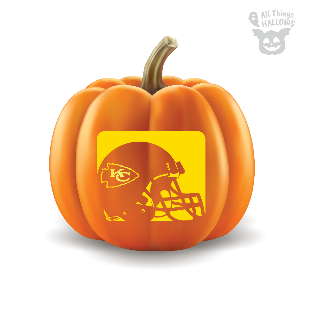 Kansas City Chiefs Pumpkin Stencil