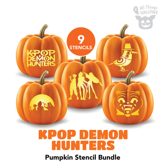Kpop Demon Hunters Pumpkin Stencil