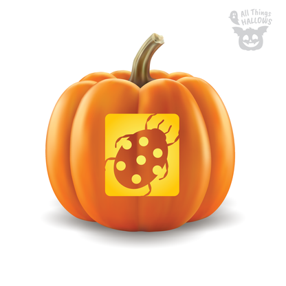 Ladybug Pumpkin Stencil
