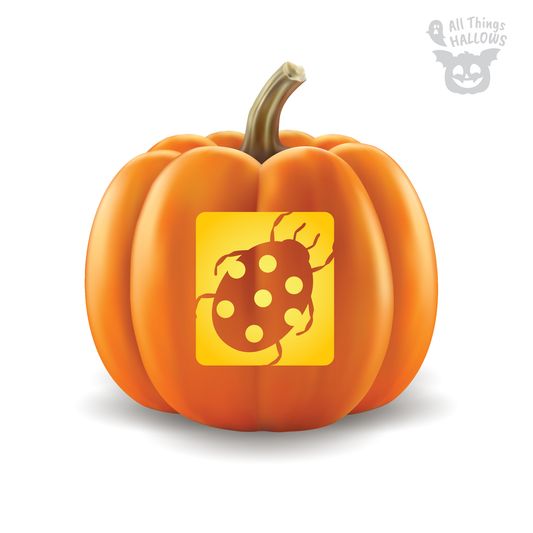 Ladybug Pumpkin Stencil