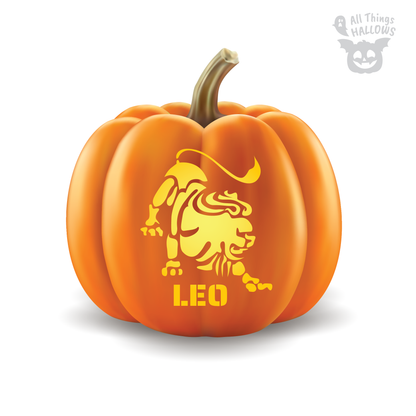 Leo Pumpkin Stencil