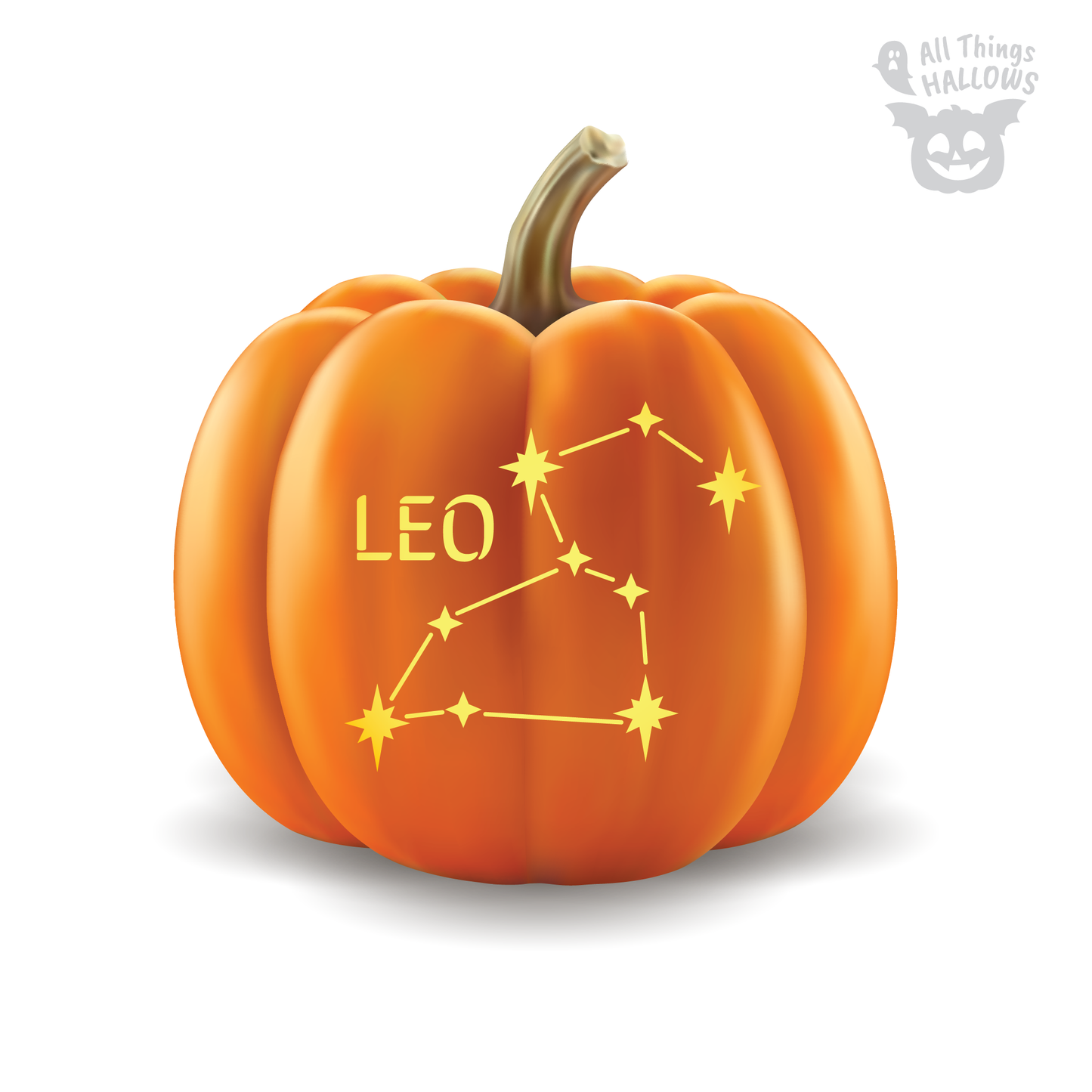 Zodiac Constellations Pumpkin Stencil