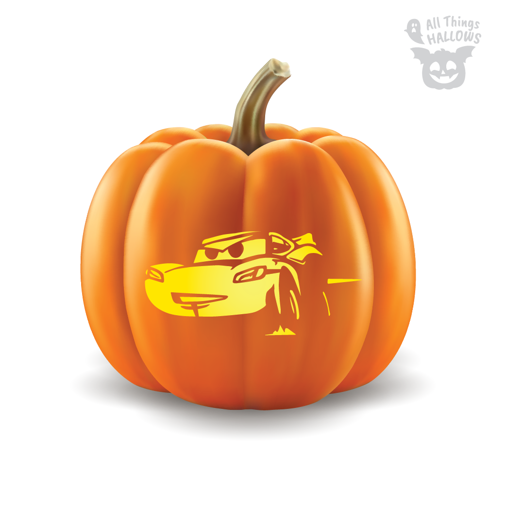 Lightning Mcqueen Pumpkin Stencil