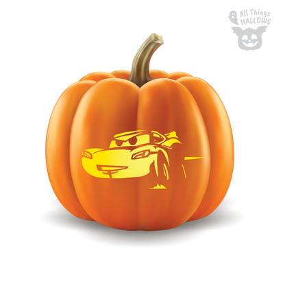 Lightning Mcqueen Pumpkin Stencil