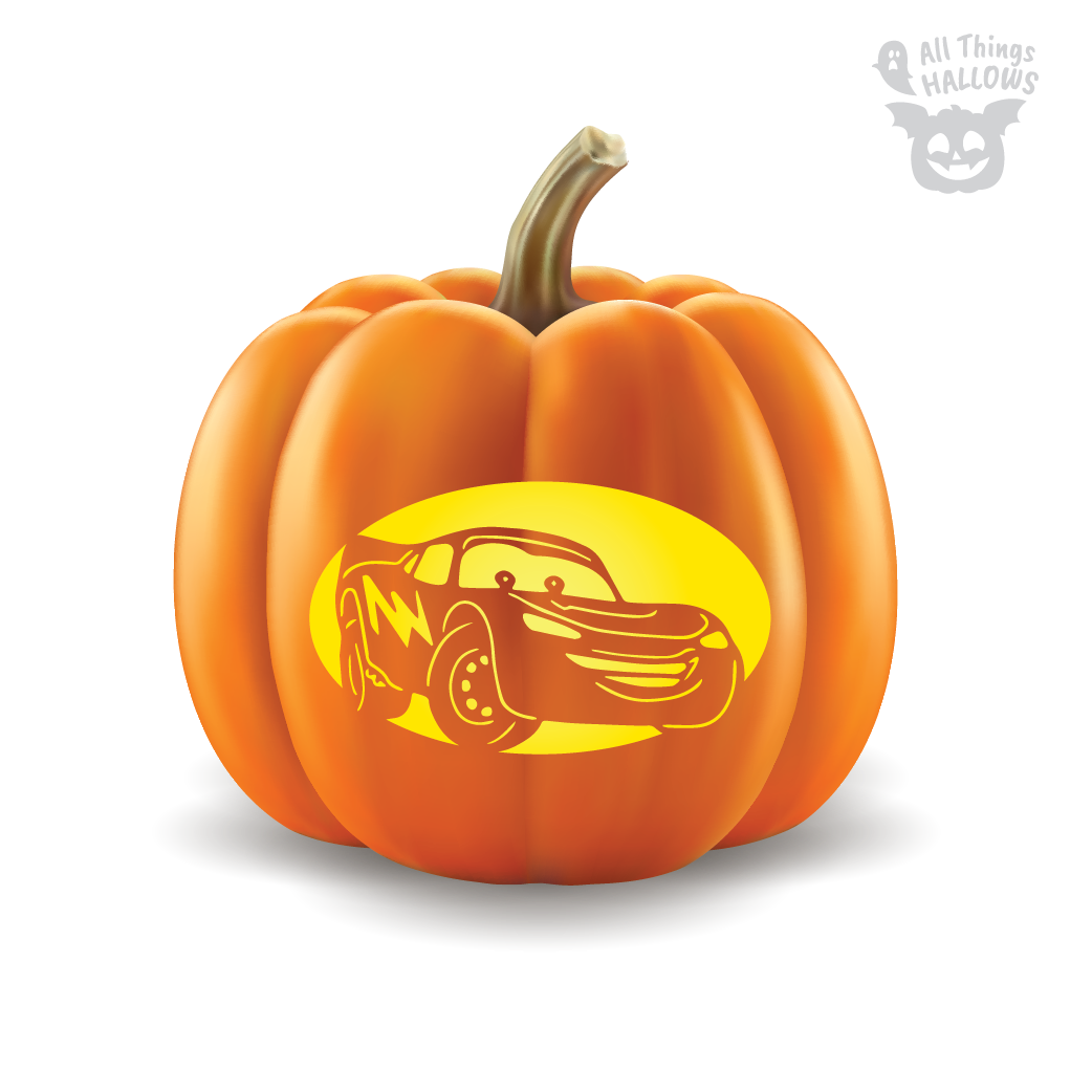 Lightning Mcqueen Pumpkin Stencil