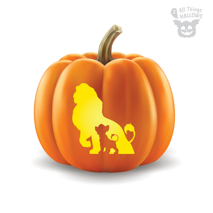 The Lion King Pumpkin Stencil