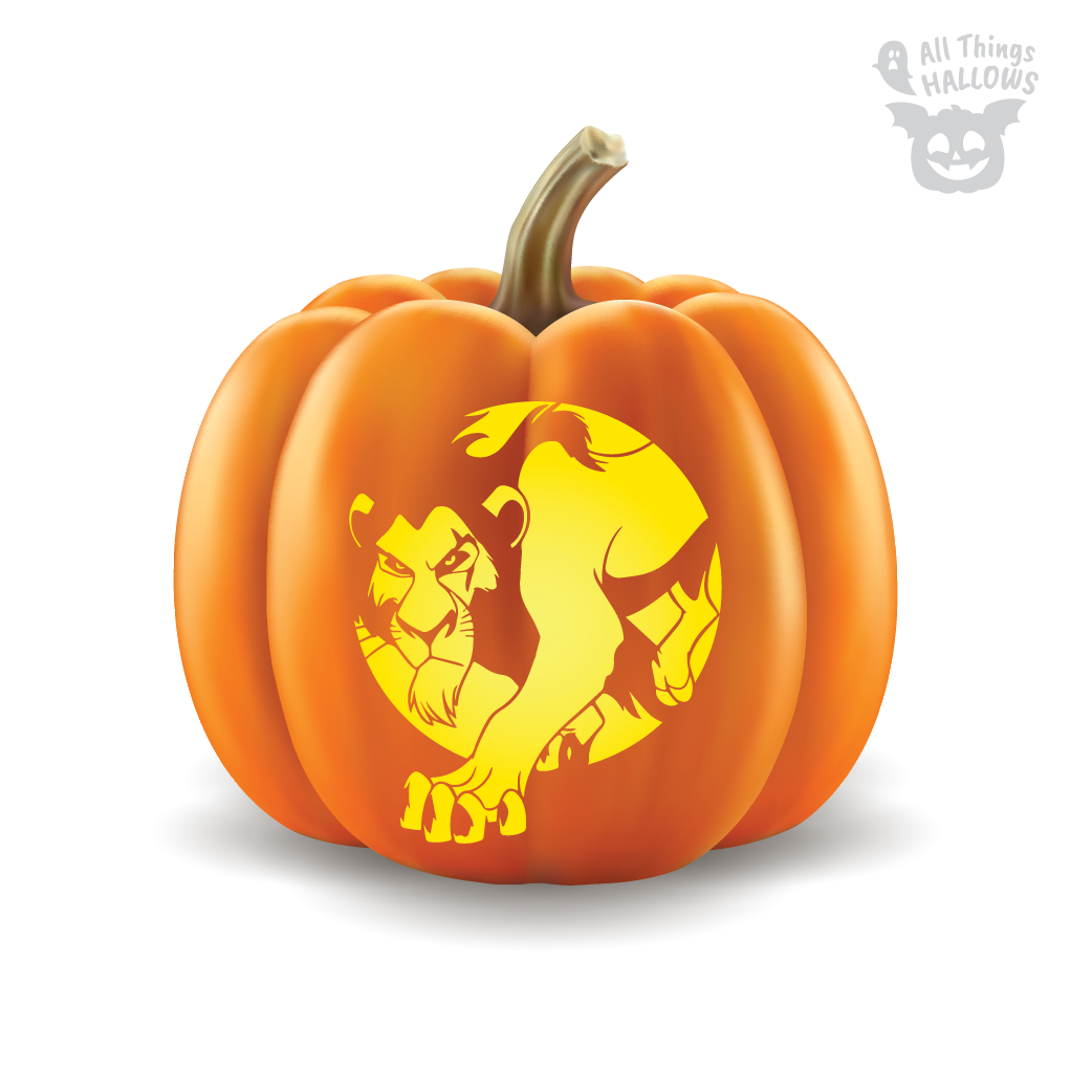 The Lion King Pumpkin Stencil