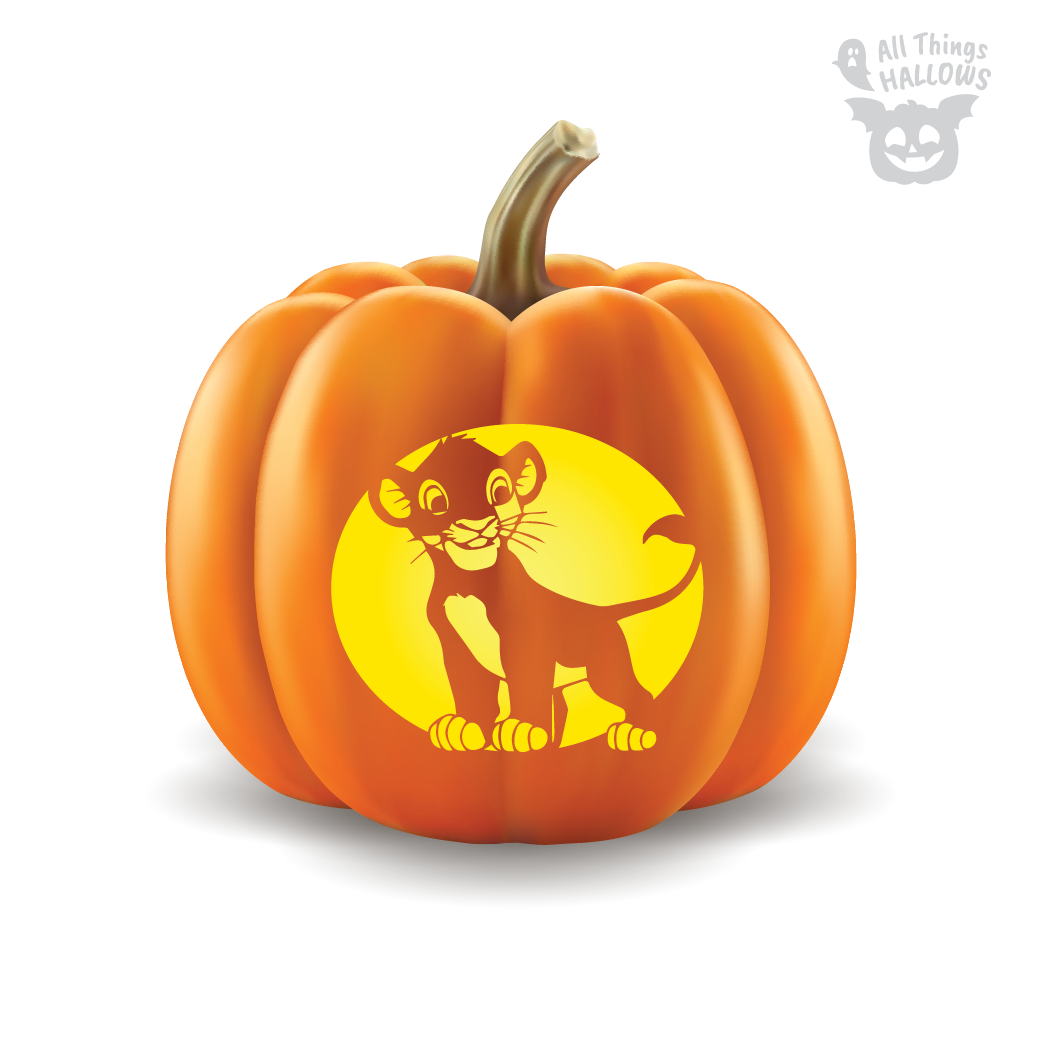 The Lion King Pumpkin Stencil