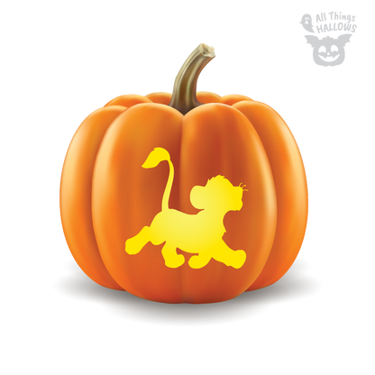 The Lion King Pumpkin Stencil