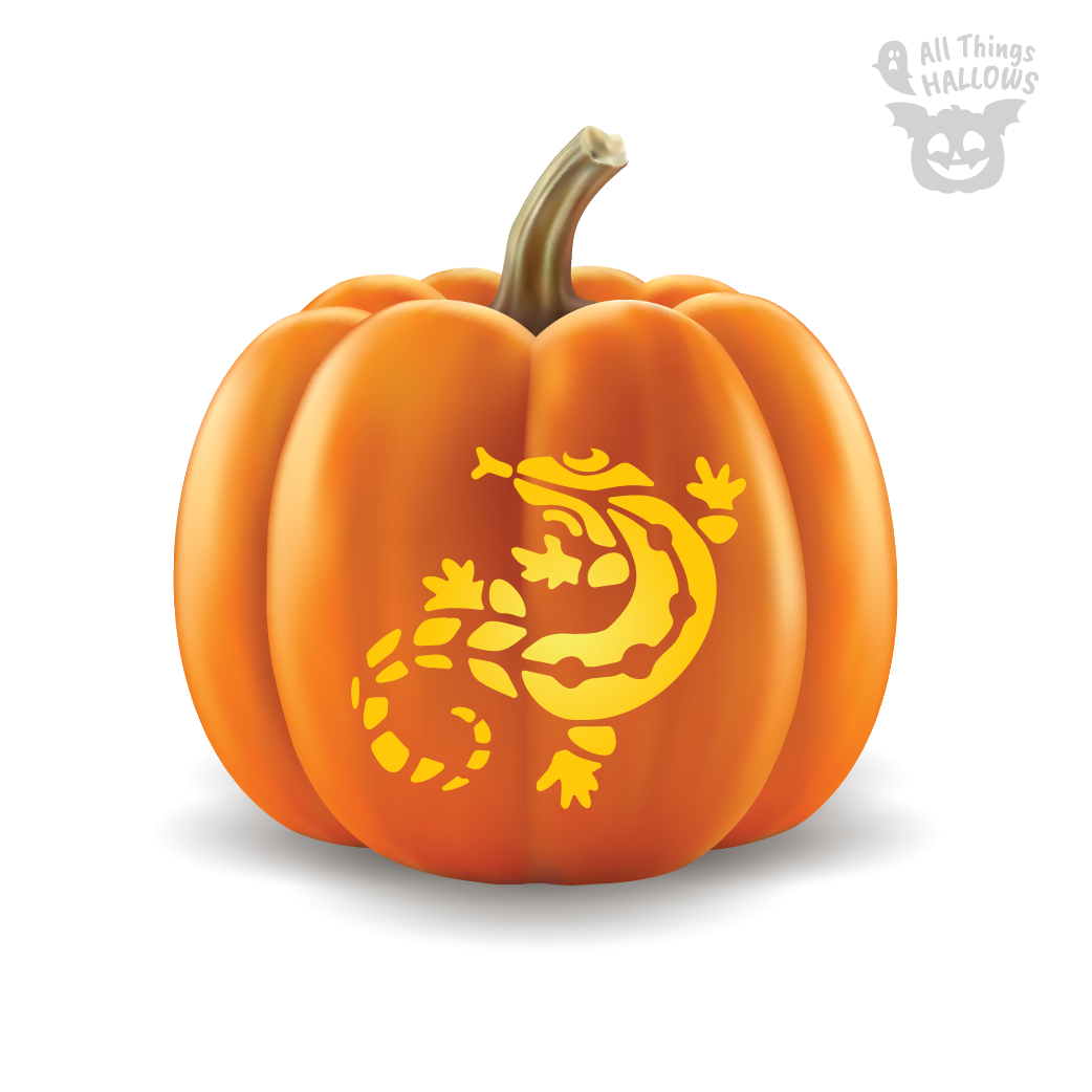 Lizard Pumpkin Carving Patterns