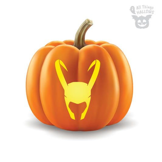 Loki Pumpkin Stencil