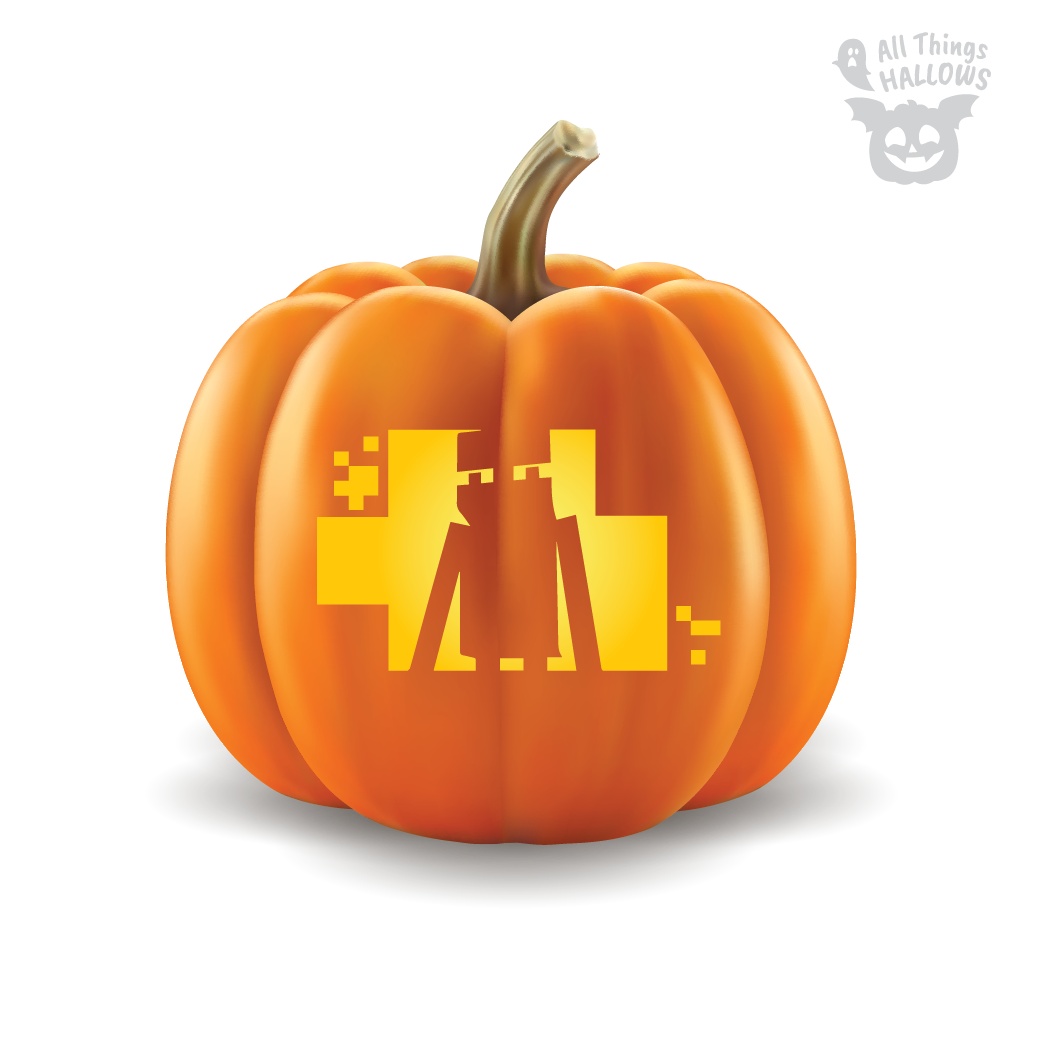 Minecraft Pumpkin Stencil