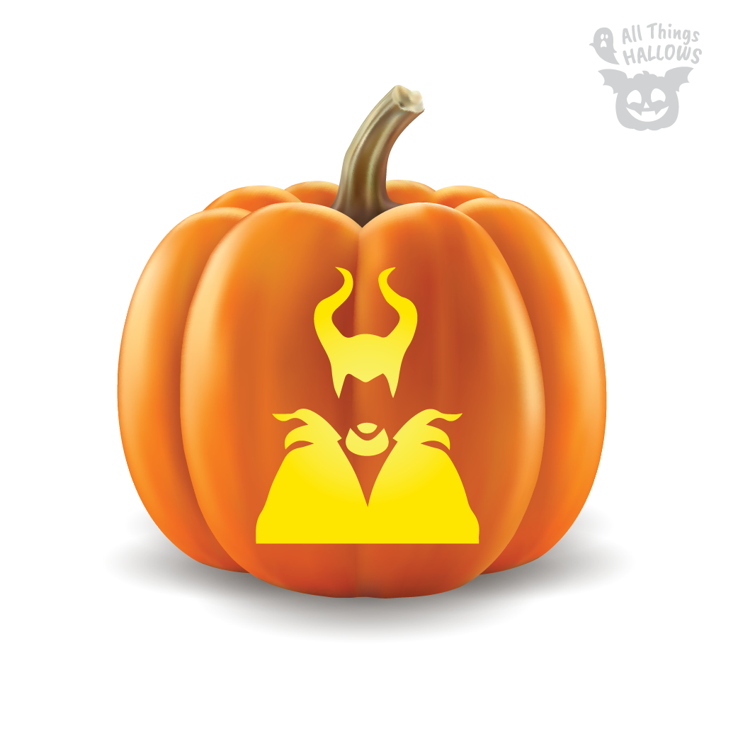 Maleficent Pumpkin Stencil