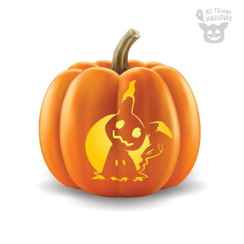 Mimikyu Pumpkin Stencil