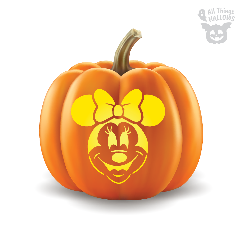 Minnie Mouse Pumpkin Stencil