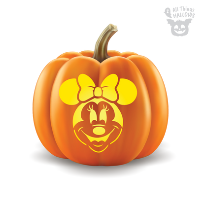 Minnie Mouse Pumpkin Stencil