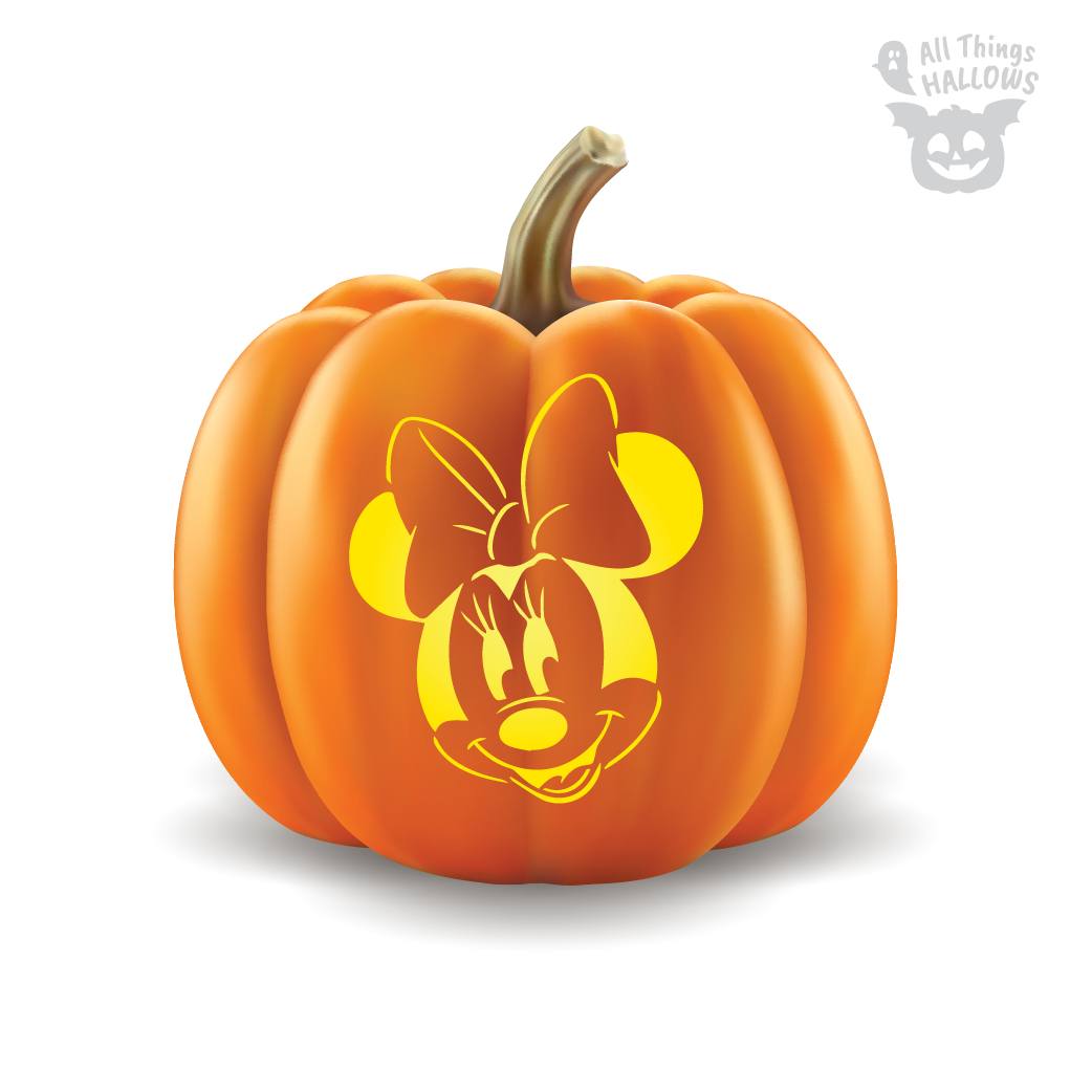 Minnie Mouse Pumpkin Stencil