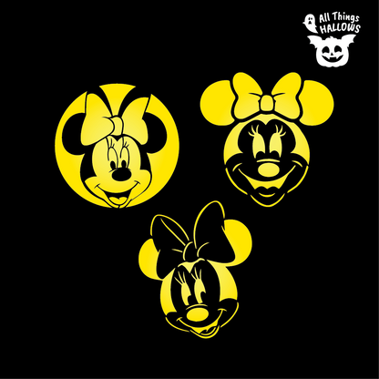 Minnie Mouse Pumpkin Stencil