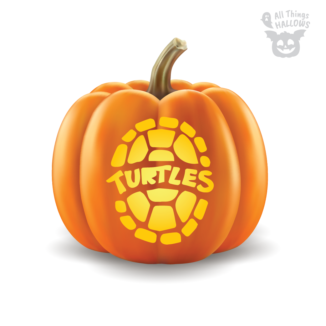 Ninja Turtle Pumpkin Stencil