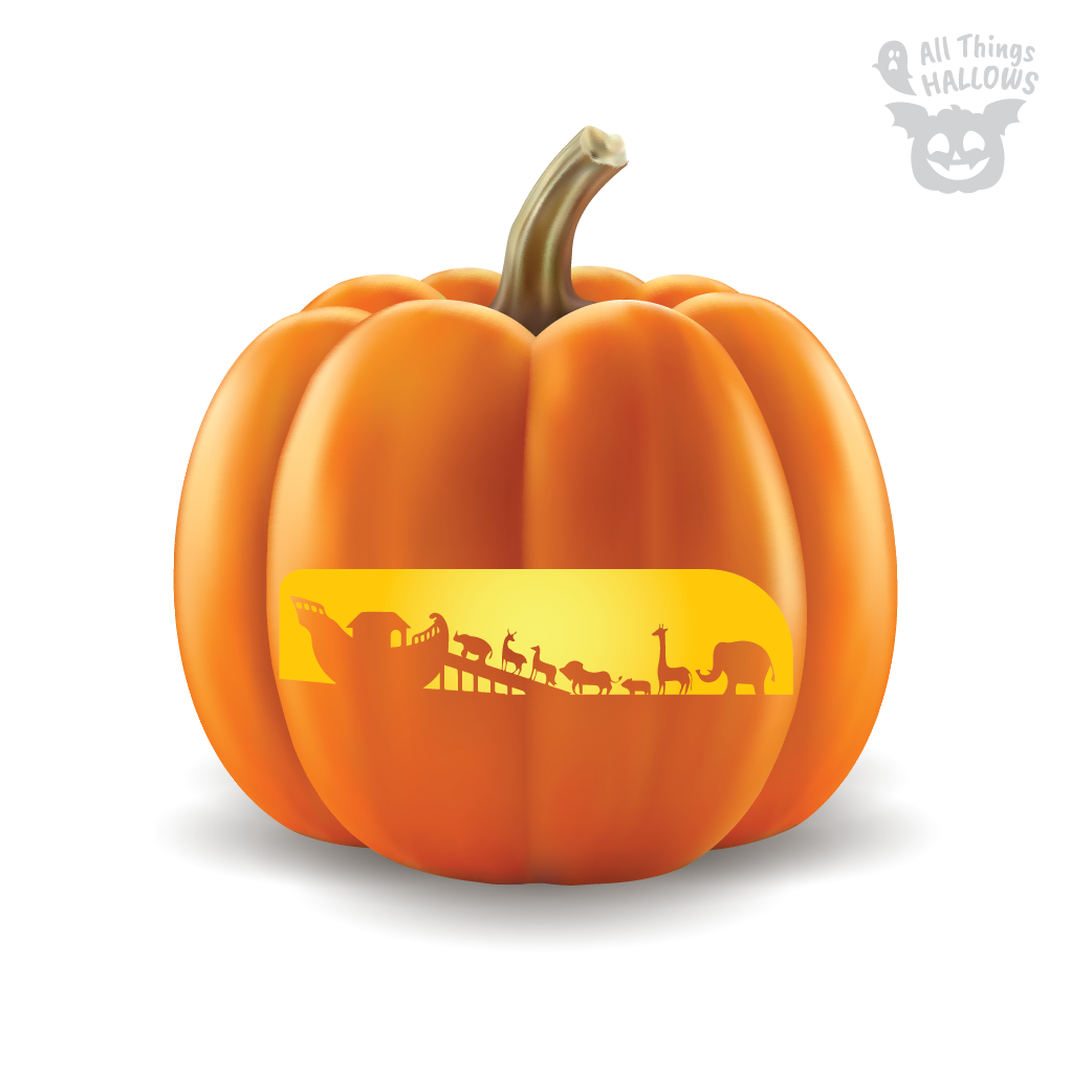 Noah's Ark Pumpkin Stencil