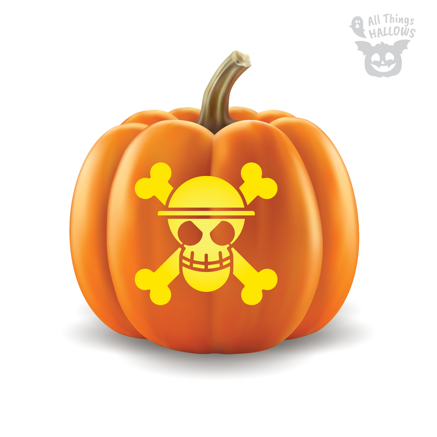 One Piece Pumpkin Stencil