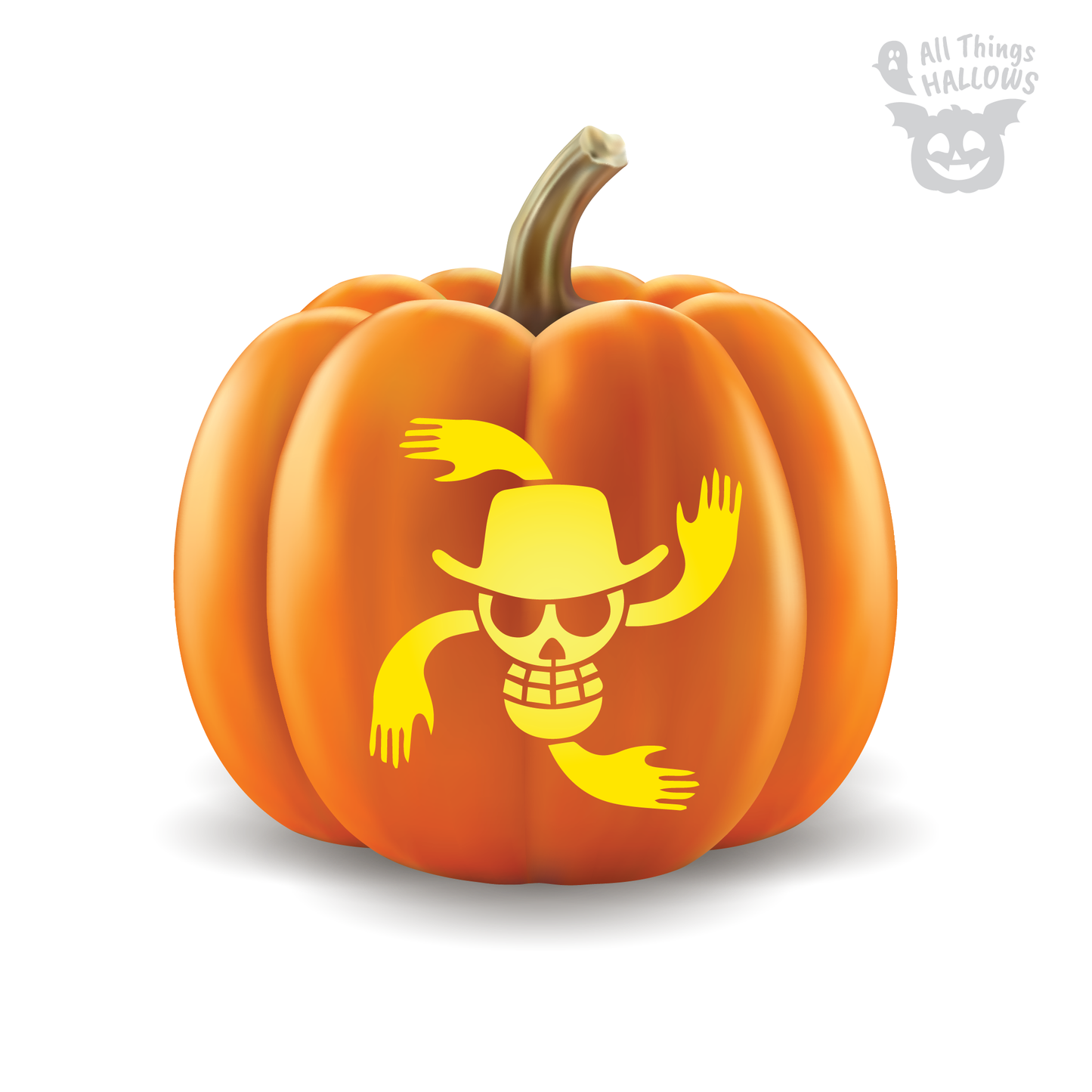 One Piece Pumpkin Stencil