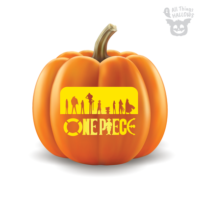 One Piece Pumpkin Stencil