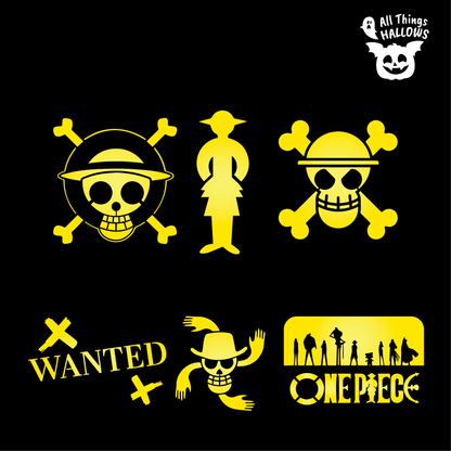 One Piece Pumpkin Stencil