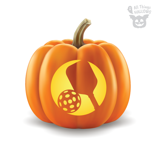 Pickleball Pumpkin Stencil