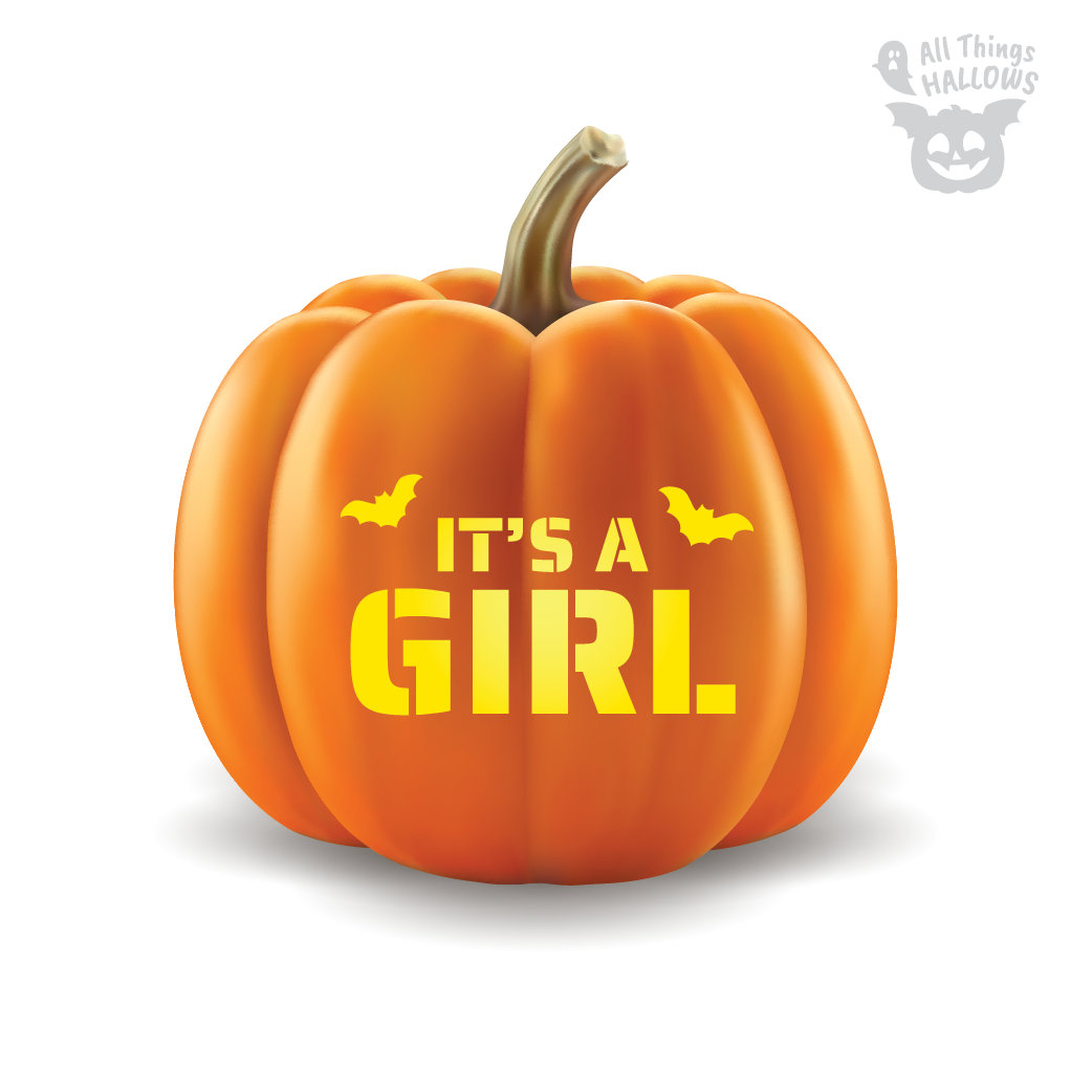 Pregnancy Pumpkin Stencil