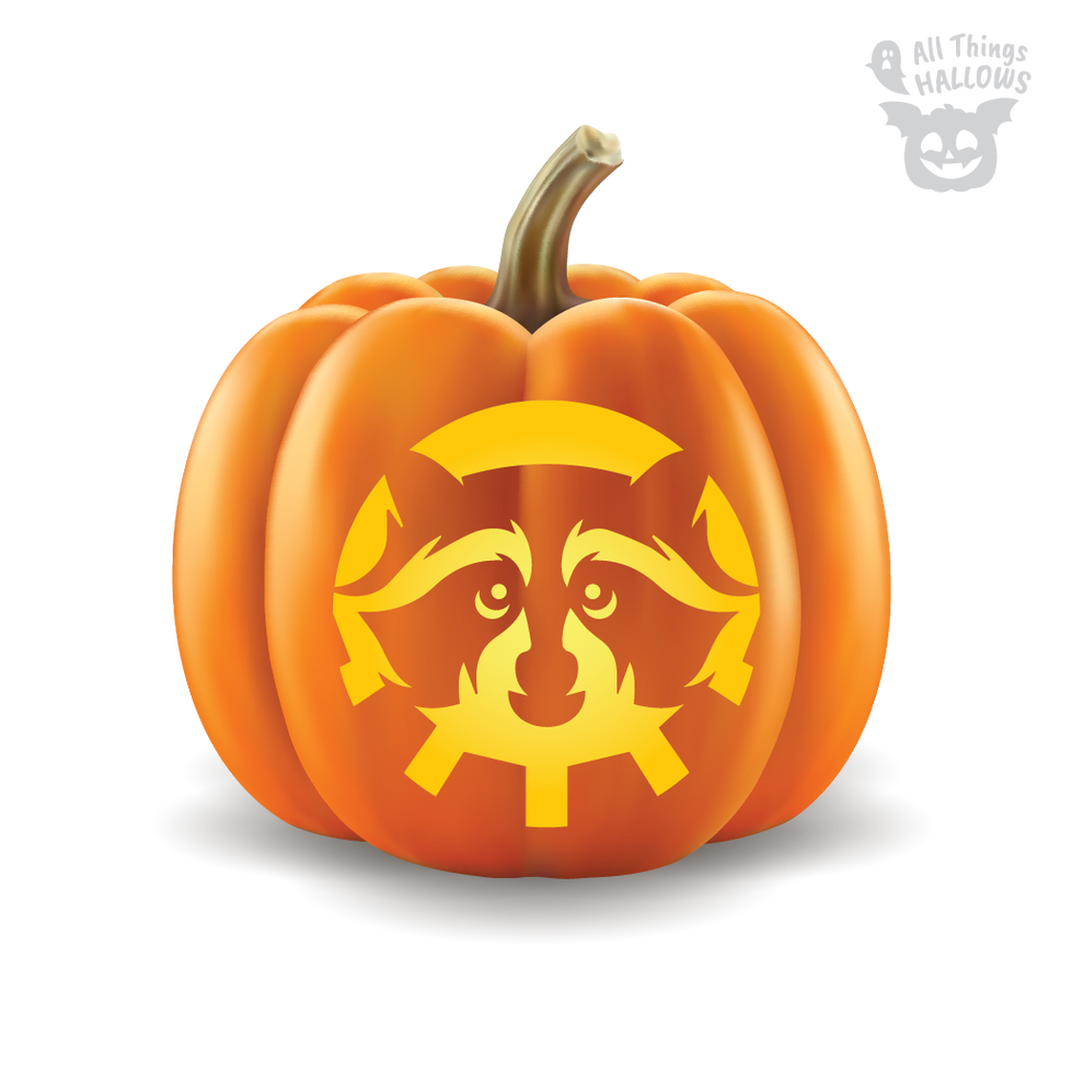Raccoon Pumpkin Stencil Allthingshallows Com AllThingsHallows