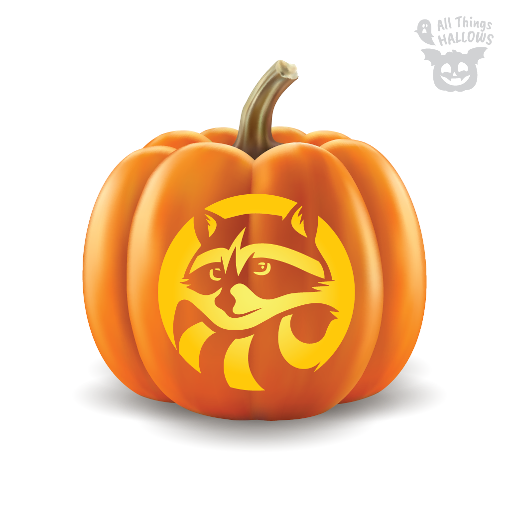 Raccoon Pumpkin Carving Templates