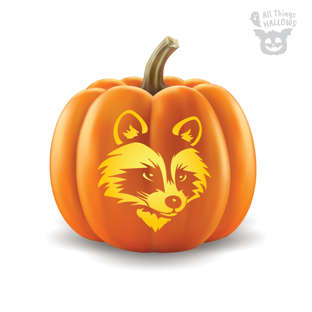 Raccoon Pumpkin Stencil Allthingshallows Com AllThingsHallows
