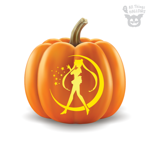 Sailor Moon Pumpkin Stencil