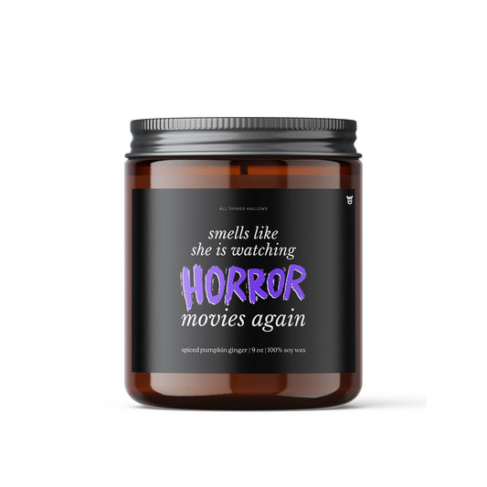 Scented Horror Movie Candle