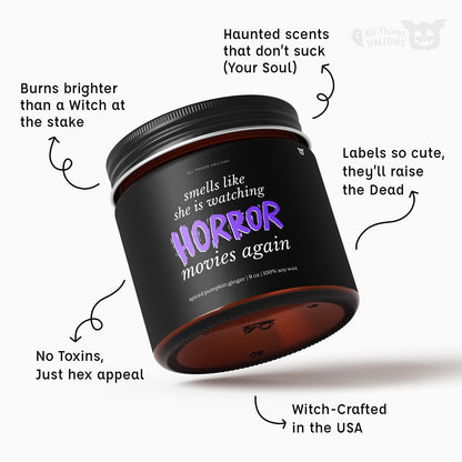 Scented Horror Movie Candle