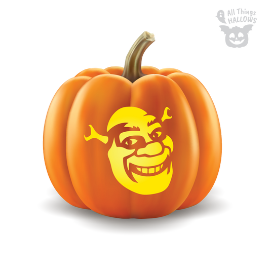 Shrek Pumpkin Stencil