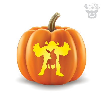 Shrek Pumpkin Stencil