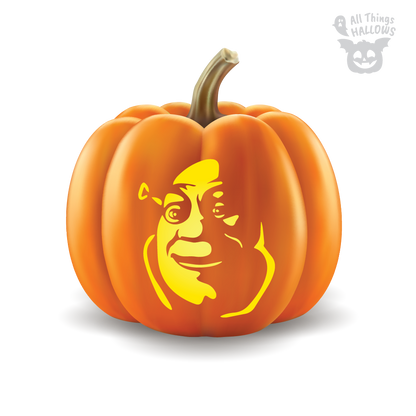 Shrek Pumpkin Stencil