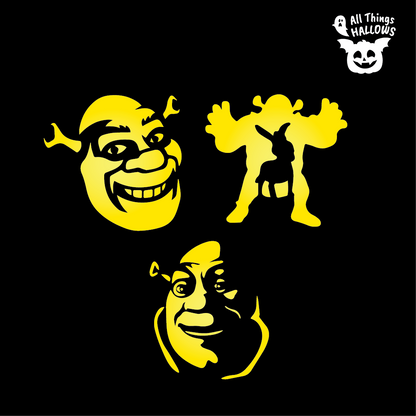 Shrek Pumpkin Stencil