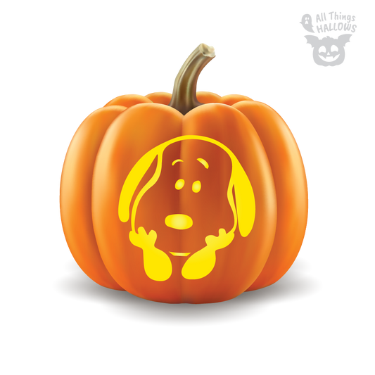 Snoopy Pumpkin Stencil