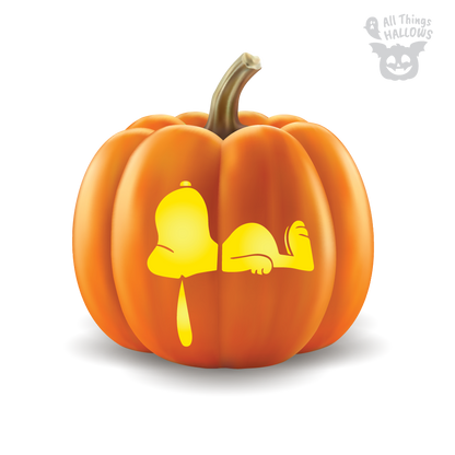 Snoopy Pumpkin Stencil