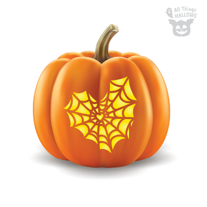 Spider Web Pumpkin Stencil