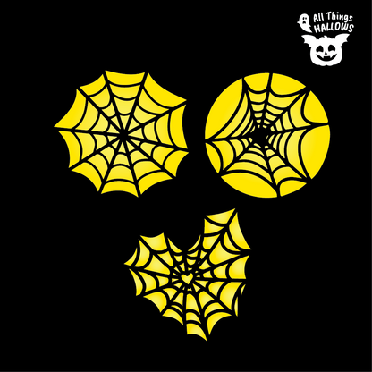 Spider Web Pumpkin Stencil