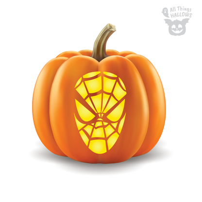 Spiderman Pumpkin Stencil