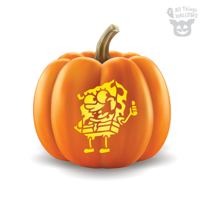 Spongebob Pumpkin Stencil