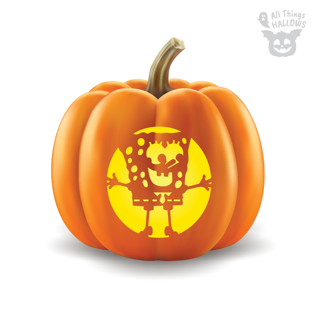 Spongebob Pumpkin Stencil