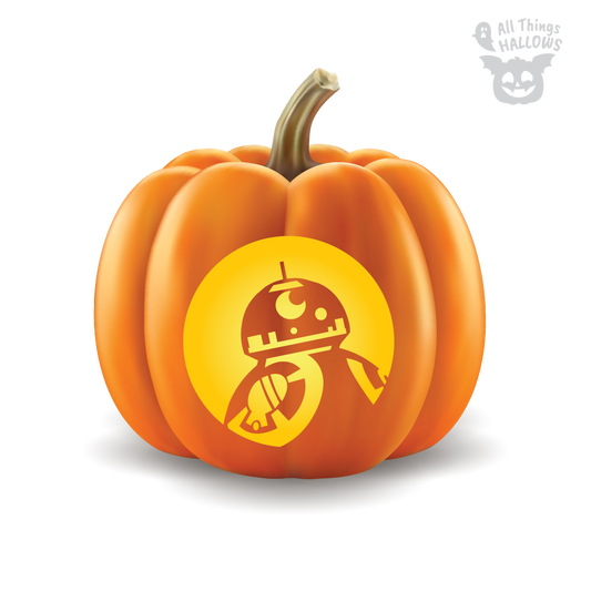 BB8 Pumpkin Stencil