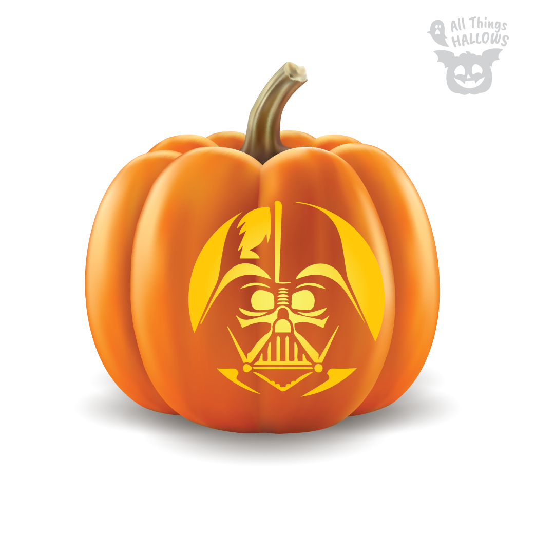 Darth Vader Star Wars Pumpkin Stencil